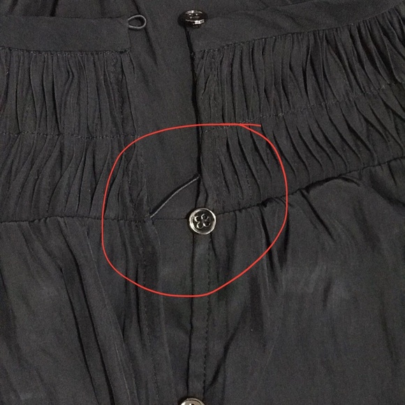 RAMY BROOK Clarinda Smocked Drop Waist Mini Dress with flaws read discriptions - Picture 11 of 11